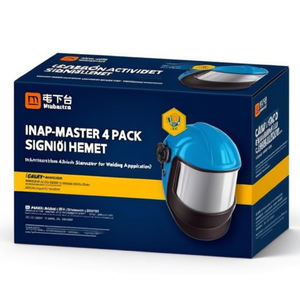 Casco de Seguridad INAP-Master, Paquete de 4, Color Azul, Polietileno, Estándar EN 397 para Aplicaciones de Soldadura - Product Image 3