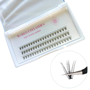 Kits d'extensions de cils 2024 Cluster avec vison individuel CC-Curl 0.15mm d'épaisseur Plateaux de fournitures de marque privée - Product Image 4