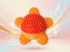 Ledu Starfish Fun <b>Squeaker</b> – Tough Dog Chew <b>Toy</b>, Rubber Sea Star - Product Image 6