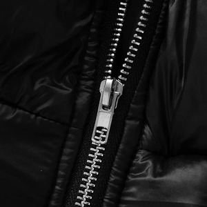 Otoño Invierno mujer algodón acolchado chalecos abrigo moda negro cremallera manga corta chaqueta gruesa Casual calle corta prendas de vestir - Product Image 5