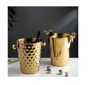 Seau à glace en métal promotionnel d'usine de qualité incroyable Logo personnalisé pour la fête pour la bière et les boissons au champagne - Product Image 5