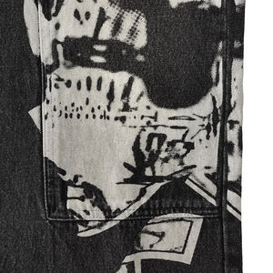 กางเกงยีนส์สำหรับผู้ชาย, กางเกงยีนส์ลำลองระบายอากาศขนาดใหญ่พิเศษทรงหลวม - Product Image 5