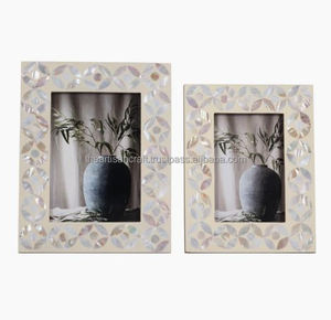 กรอบรูปเทวดาทำจากเรซินทรงสี่เหลี่ยมผืนผ้าสำหรับตกแต่งบ้านกรอบรูปแม่ของไข่มุกงานหัตถกรรมสไตล์ธรรมชาติ - Product Image 3