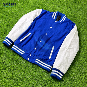 Vêtements de mode en laine légère pour hommes Veste universitaire à manches en cuir pur Veste Letterman personnalisée pour hommes Meilleure vente Vestes pour hommes - Product Image 1