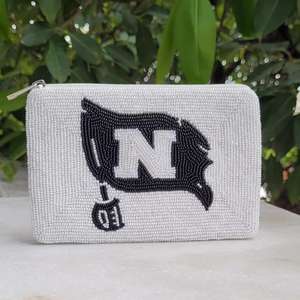 Pochette de monnaie perlée fantaisie avec perles de bouteille élégantes - Product Image 1