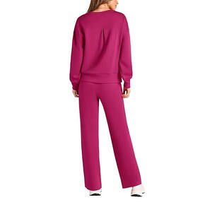 Vente chaude, ensembles de survêtements pour femmes personnalisés et bon marché, ensembles de survêtements respirants, survêtement de sport de rue, survêtement de jogging pour femmes - Product Image 4