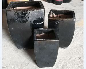 [Leo Nguyen Le] - Pots à fleurs en argile pas chers pour plantes succulentes, intérieur/extérieur, pots en céramique émaillée colorés, pots en terre cuite - Product Image 1