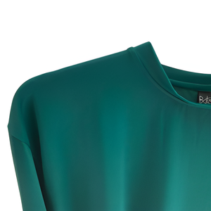 Camiseta digital de punto informal de manga corta con cuello redondo de nailon y LICRA para mujer, ligera, ecológica, de secado rápido - Product Image 1