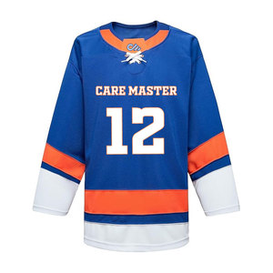 Nouvelle conception 2025 – Dernière collection – Uniforme de hockey sur glace personnalisé grande taille avec broderie et transfert thermique, respirant, 100 % polyester, pour l'entraînement - Product Image 2