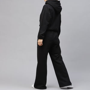 Chándal informal de alta calidad para mujer, talla XL, logotipo personalizado, sudadera para correr con capucha y pantalones de chándal, conjunto de dos piezas - Product Image 3