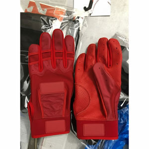 Gants de frappe de baseball en cuir dernier cri pour adultes, hommes, professionnels, manchette longue, fermeture à boucle et crochet, durables, légers, respirants - Product Image 6