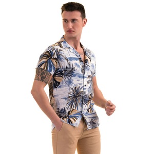 Camisa de viscosa hawaiana personalizada para hombre, Blusa estampada de alta calidad, camisas de playa hawaianas para verano - Product Image 4