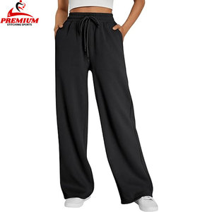 Custom Plus Size Women's Pants & <b>Trousers</b> for Casual Wear Custom Streetwear Cotton Fleece Sweatpants - Product Image 1