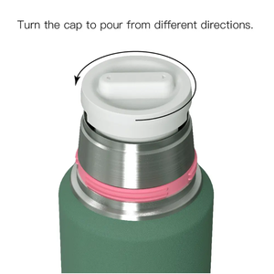 Business Gifts 40oz Eco-Friendly Stainless Steel Vacuum Flask Water Bottle Handle Keeps <b>Hot</b> <b>Cold</b> 24 Hours Thermal Insulation - Product Image 4