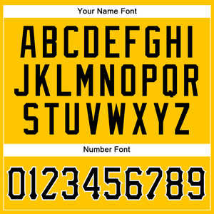 "Nouveau maillot de baseball jaune et noir à rayures-Uniforme de sport personnalisé noir et blanc authentique pour hommes, femmes et garçons" - Product Image 5