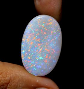 Natural Australian Coober Pedy <b>Opal</b> Oval Cut Cabochon Loose Gemstone Jewelry Making Stone 30X19X6MM - Product Image 2