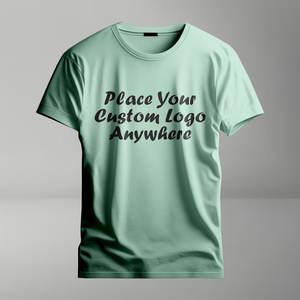 Camiseta de algodón y poliéster de manga corta para hombre al por mayor con cuello para una moda informal y ropa cómoda para ir al gimnasio - Product Image 1