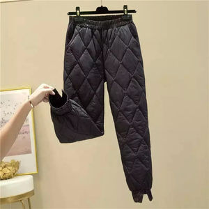 กางเกงพัฟเฟอร์ขายดีสำหรับฤดูหนาว ใส่สบาย ทรงปกติ สีพื้น รับสั่งทำสีได้ MOQ ต่ำ สำหรับผู้ชาย - Product Image 4