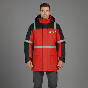 Chaqueta de Seguridad de Algodón ANSI Clase 1 de Alta Visibilidad, Impermeable, Informal, de Invierno, con Logotipo Personalizado OEM/ODM, con Luz LED Intermitente para Hombre - Product Image 4