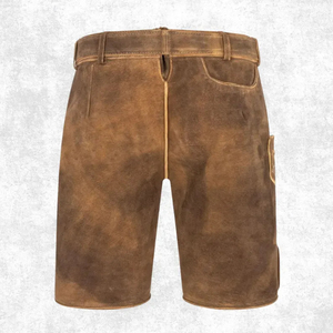 Custom Lederhosen Trachten <b>Shorts</b> | Vintage Bavarian Style | Sustainable Goat <b>Leather</b> | Herbst Oktoberfest Ready | OEM Fast Ship - Product Image 4