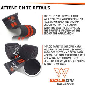 Enveloppes de genou confortables et flexibles pour éviter les blessures au genou et la stabilité articulaire pour les squats haltérophilie Powerlifting. - Product Image 6