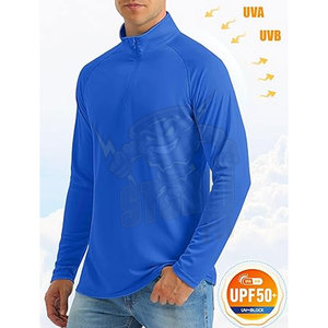 Venta al por mayor sublimación camisas personalizadas UPF 50 + protección solar UV manga larga hombres pesca camisa pesca camisas Jogging Wear - Product Image 3