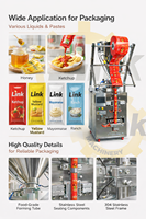 Machine d'emballage automatique haute vitesse pour jus, miel, pâte et liquides en sachets stick, machine de remplissage et d'emballage alimentaire