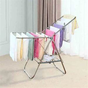 ราวตากผ้าสแตนเลสแบบพับได้ 3-in-1 นวัตกรรมใหม่ ปรับระดับได้ พร้อมแบบเปิด-ปิด - Product Image 4