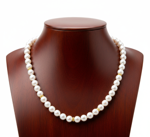 สร้อยคอไข่มุกน้ำจืดเกรด AAA คุณภาพสูง งานฝีมือประณีต ดีไซน์คลาสสิกสำหรับผู้หญิง สีทองขาว หลายเส้น ประดับด้วยลูกปัด  รับประกันโดยบุคคลที่สาม - Product Image 3