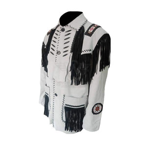 Veste Western en cuir de vache, écologique, coupe-vent, conçue pour un style décontracté moderne, avec une coupe confortable et un attrait classique - Product Image 3