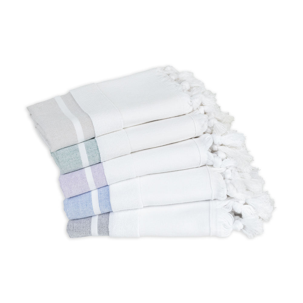 White - Green Stripes