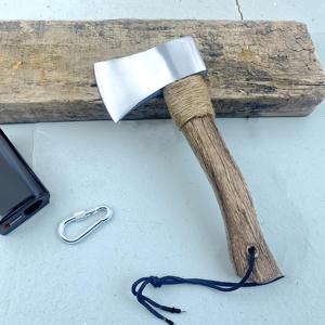 ขวานเหล็กคุณภาพสูง ด้ามเหล็ก ใบมีดเหล็กกล้าคาร์บอนสูง 400 มม. ขวานแบบใหม่ สำหรับงาน DIY และอุตสาหกรรม - Product Image 6