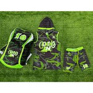 Uniformes de Fútbol Americano 7 contra 7 con Capucha y Compresión, Diseño Más Reciente de 2026, Oferta de Uniformes 7v7 Sublimados Personalizados, Paquetes con Mochilas - Product Image 1