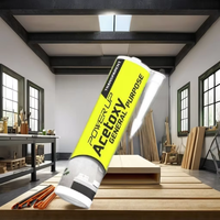 Scellant en silicone neutre haute performance à 100% Scellant liquide acétoxy pour ongles pour le travail du bois et la construction