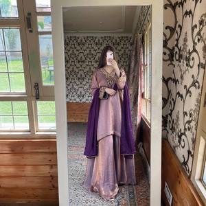 Conjunto Palazzo Dupatta superior de calidad superior para compromisos o recepciones y celebraciones disponibles para grandes cantidades - Product Image 4