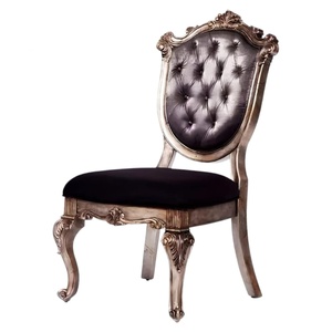 Juego de Comedor Plegable de 9 Piezas de Madera Maciza de Caoba, Sillas Talladas de Lujo, Elegancia Clásica, Tradicional para Hogar, Restaurante, Hotel - Product Image 3