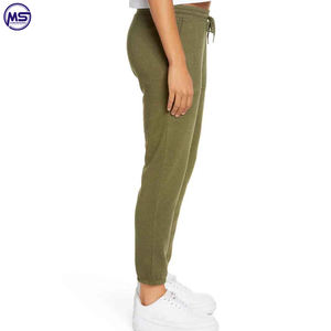 New Arrivals Solid Color Thick Legging Custom Women Sweatpants With Drawstring Waist Joggers - Product Image 4