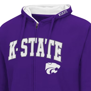 Kentucky University Wildcats Sudadera con capucha de invierno con forro antiretráctil sólido con logotipo de K-State Official Fan Gear - Product Image 3