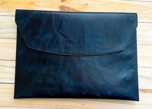 Housse de protection pour ordinateur portable vintage en cuir véritable fait à la main, légère et durable, pour hommes d'affaires, bureau, transport quotidien - Product Image 3