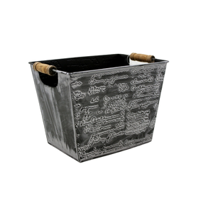 Jardinière ovale en fer faite à la main pour la décoration de jardin d'hôtel à la maison taille standard finition antique gris noir modèle F598 enduit de poudre - Product Image 4