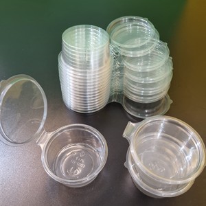 ถ้วยซอสพลาสติกสำหรับสัตว์เลี้ยงขนาด2ออนซ์60มล. ภาชนะใส่ซอสใช้แล้วทิ้งพร้อมฝาปิดบานพับ2025สินค้าใหม่ - Product Image 2