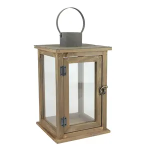 El mejor farol de madera artesanal de la India, portavelas de estilo vintage para decoraciones de Navidad, bodas y San Valentín a precio de mayoreo. - Product Image 1