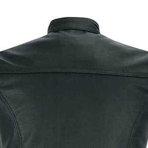 Chaleco de cuero negro para hombre de primera calidad, chaqueta sin mangas de aspecto desgastado, adecuado para montar y usar al aire libre - Product Image 6