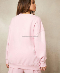 Vente en gros à bas prix Sweat-shirt à capuche épais imprimé de haute qualité pour femmes, surdimensionné, tombant aux épaules Badge d'automne - Product Image 3