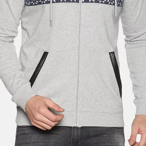 Personalizado propio logotipo Hombres de alta calidad Fleece Pullover Hombres Cremallera Sudadera con capucha Color sólido Calidad Premium Sudadera con capucha - Product Image 5