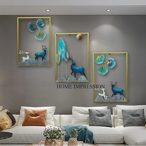 Feuille Designer Métal Multi Couleur Décoration Murale Art Meilleure Qualité Grand Intérieur et Extérieur Art Mural en Métal au Prix de Gros - Product Image 4