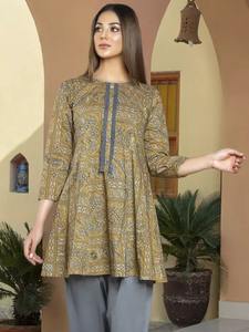 Costume Shalwar Kameez en Soie et Coton Classique de Haute Qualité pour Femmes / Robes Casual - Product Image 5
