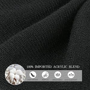 Bonnets unisexes en polyester/coton avec logo brodé sur mesure Bonnet d'hiver en tricot de créateur Bonnet en satin de soie - Product Image 4