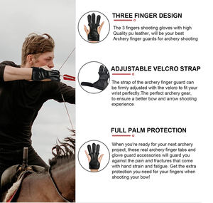 Gants de tir à l'arc de sport de plein air les plus vendus, antidérapants, respirants, légers, confortables et à prix très abordable - Product Image 3