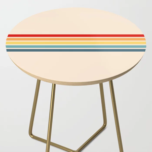 Mesa de estilo europeo de madera sólida con esmalte impreso, mesa de Estilo Vintage para sala de estar - Product Image 1
